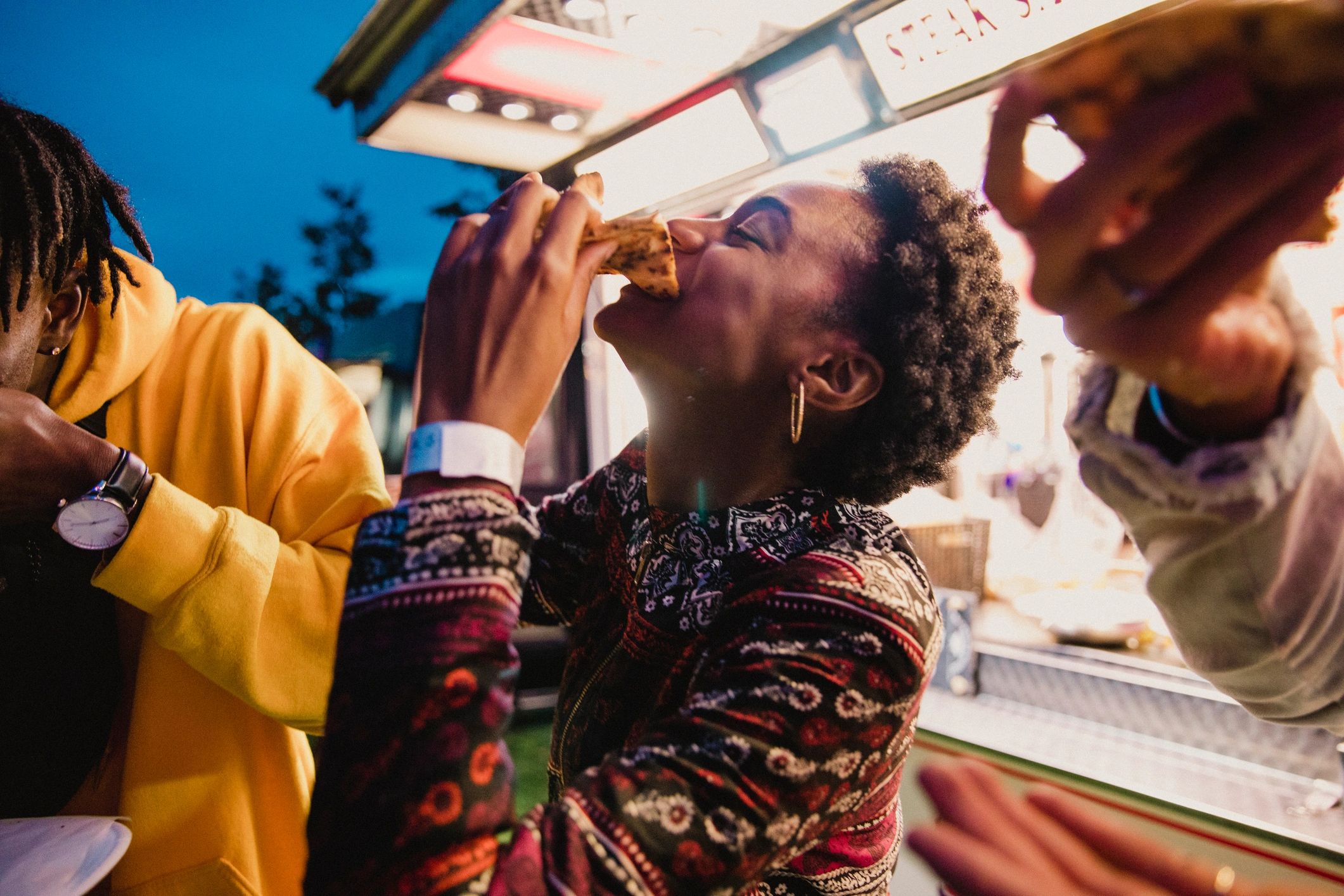 festival food stand serving community